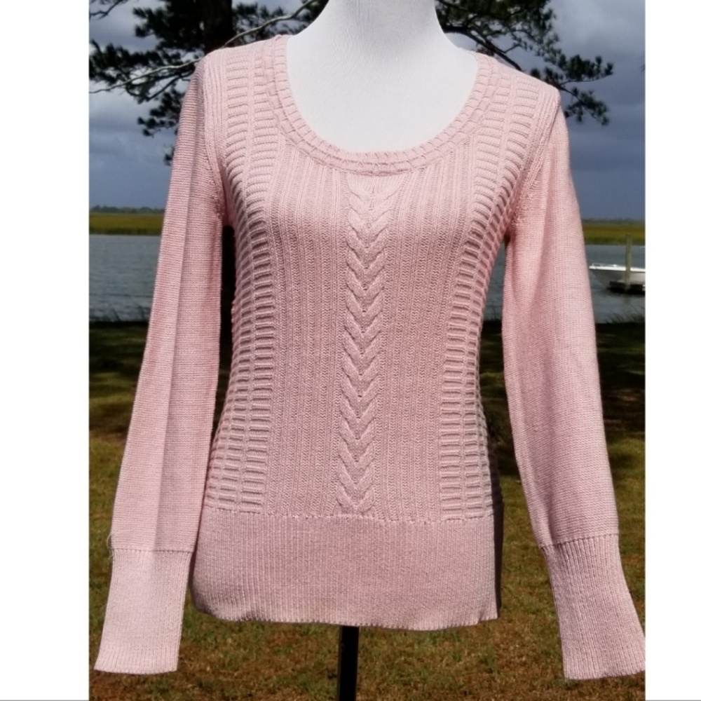 DKNY Jeans Cotton Blend Pink sweater XS